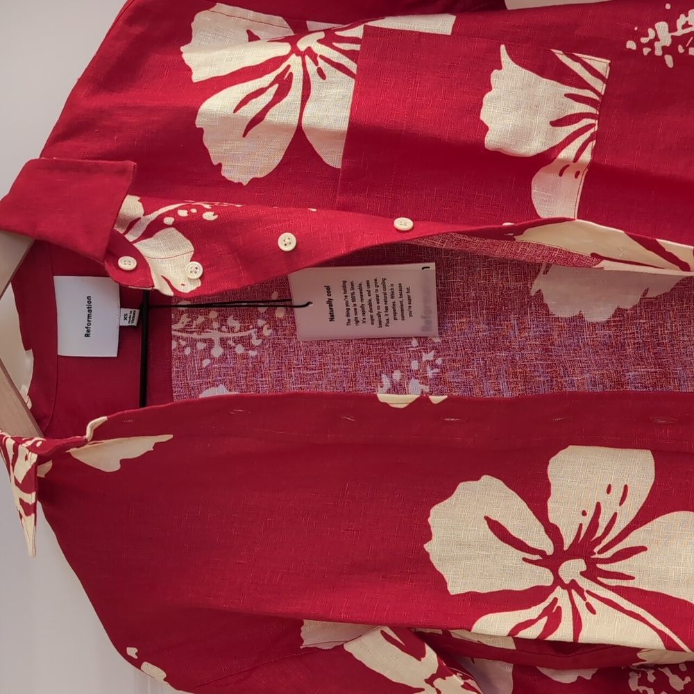 Reformation Eli Oversized Linen Shirt - Picture 6 of 7